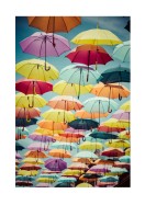 Umbrellas On Street In Madrid | Búðu til þitt eigið plakat