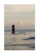 Surfer In The Ocean | Búðu til þitt eigið plakat
