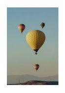 Hot Air Balloons In Blue Sky | Búðu til þitt eigið plakat