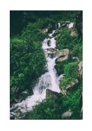Beautiful Waterfall In The Himalayas | Búðu til þitt eigið plakat